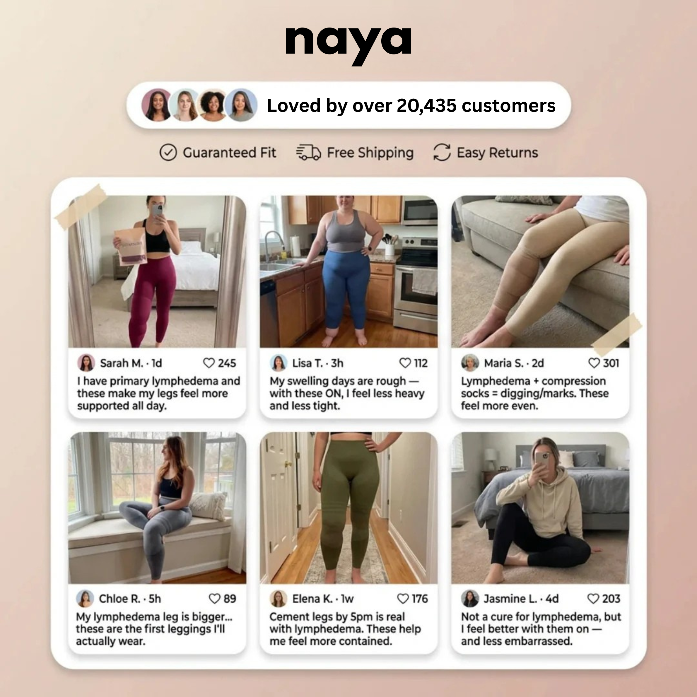 Naya 3D Legging – Say goodbye to lipoedema pain and swelling naturally