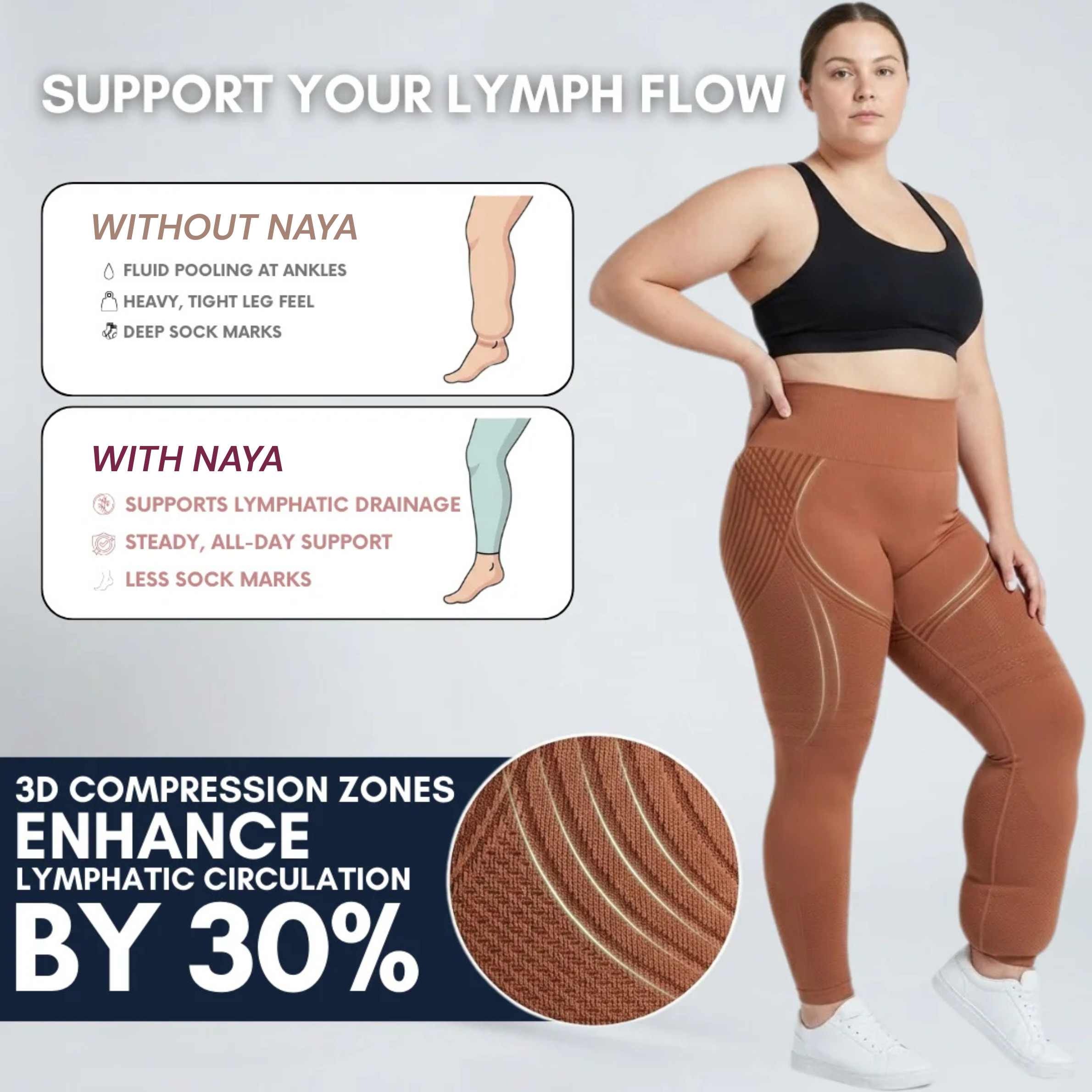 Naya 3D Legging – Say goodbye to lipoedema pain and swelling naturally